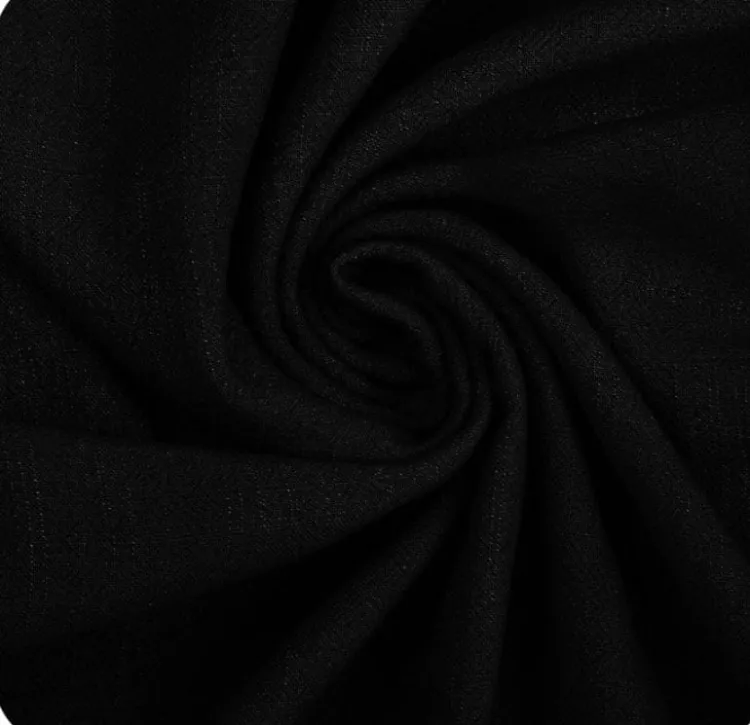 len, wiskoza, tkanina, odzież, ubrania, naturalna, black, czarny